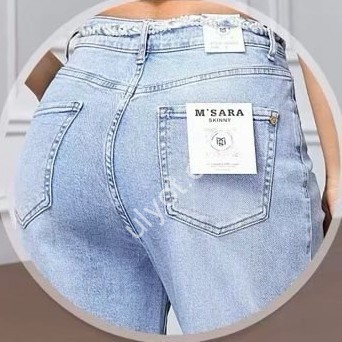 ДЖИНСЫ M.SARA (XS-XL) ГОЛУБОЙ 263-5