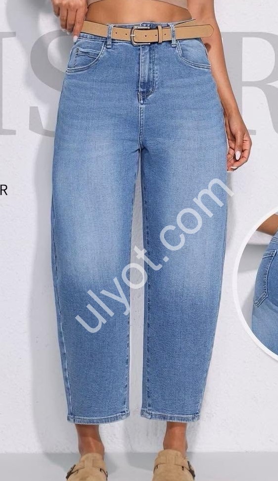 ДЖИНСЫ M.SARA (XS-XL) СИНИЙ 957-4