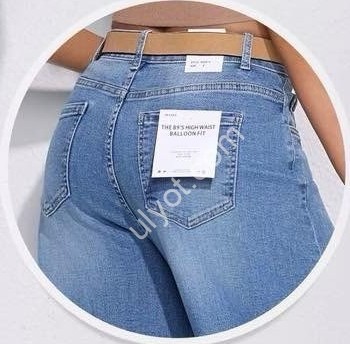 ДЖИНСЫ M.SARA (XS-XL) СИНИЙ 957-4