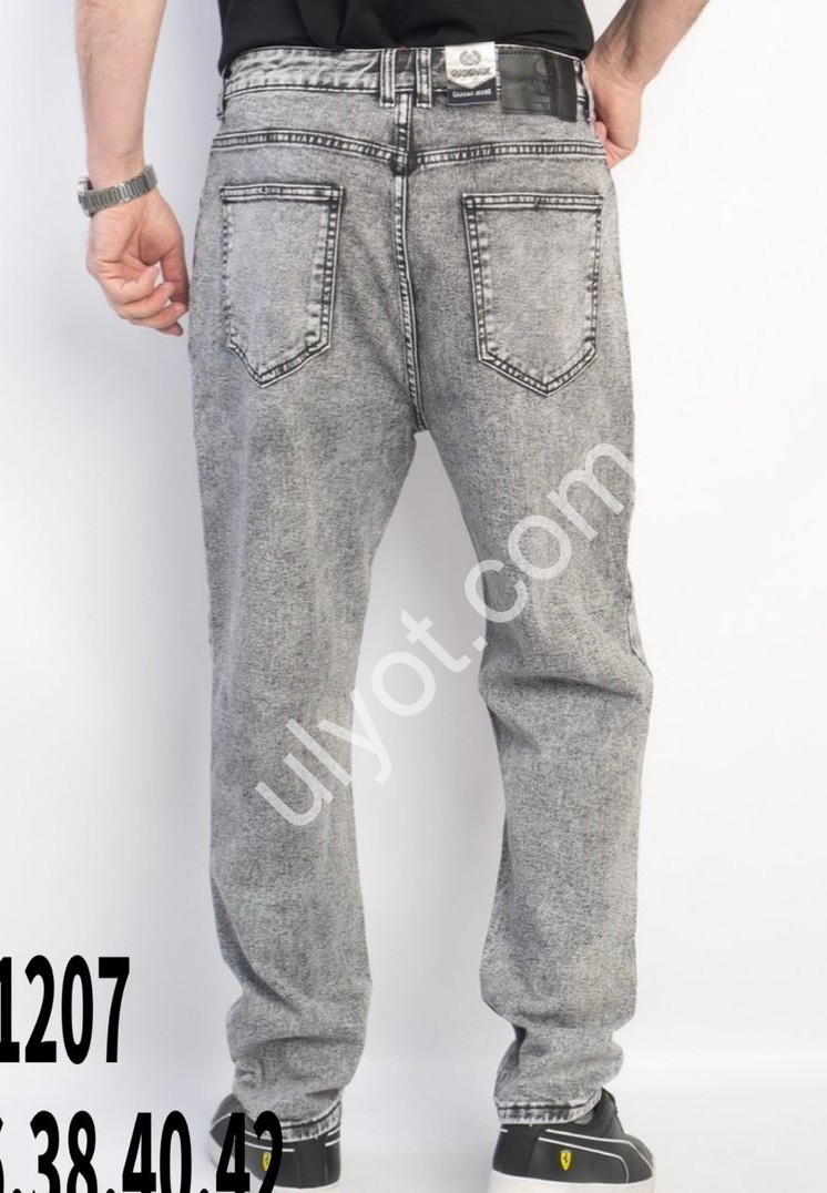 ДЖИНСЫ GAXGAX (32-42) СЕРЫЙ 1207