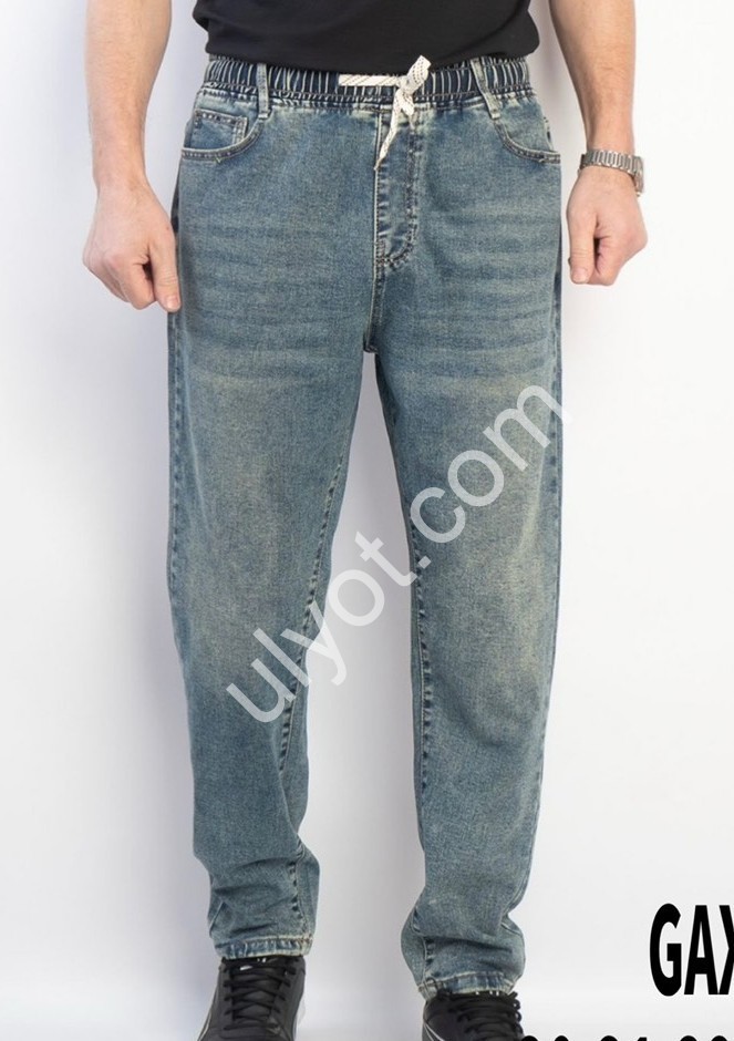 ДЖИНСЫ GAXGAX (30-40) Т.СИНИЙ 1258