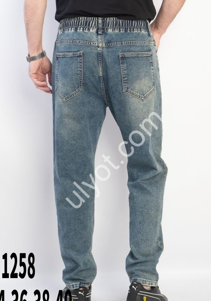 ДЖИНСЫ GAXGAX (30-40) Т.СИНИЙ 1258