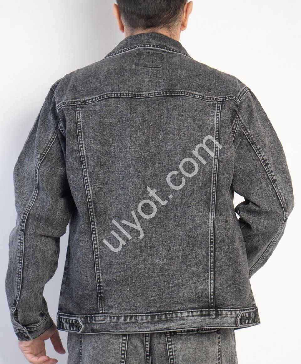 КУРТКА ДЖИНСОВАЯ GAXGAX (L-5XL) ГРАФИТ 212