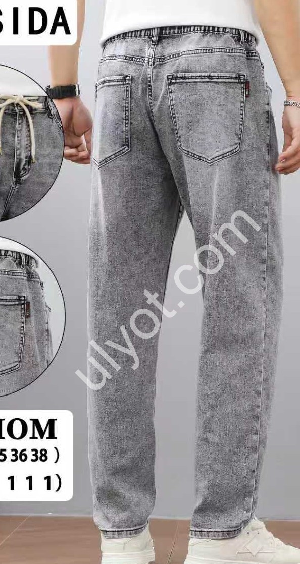 ДЖИНСЫ FANGSIDA (31-38) СЕРЫЙ 8883