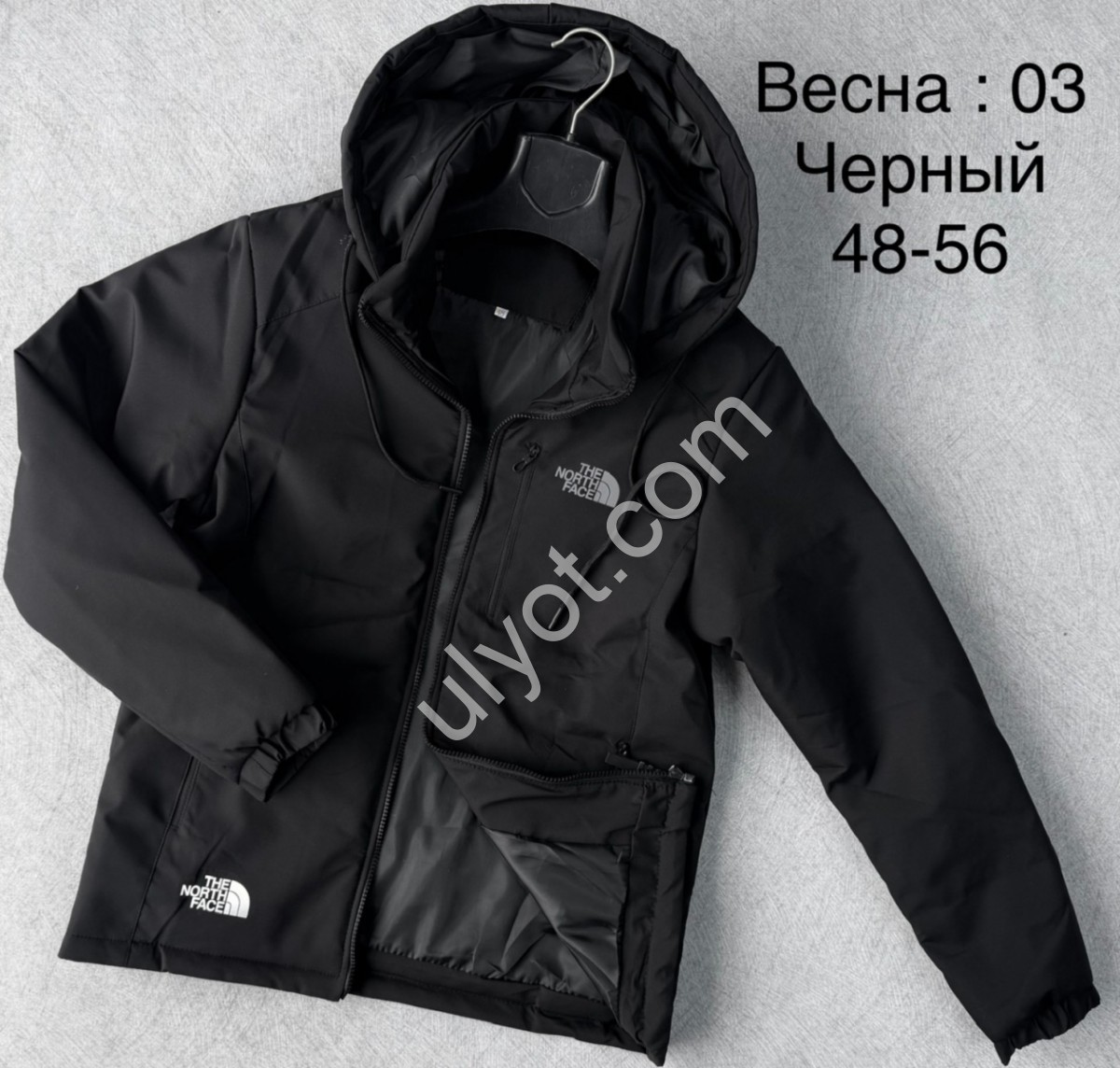 ВЕТРОВКА T48 (48-56) ЧЕРНЫЙ 03