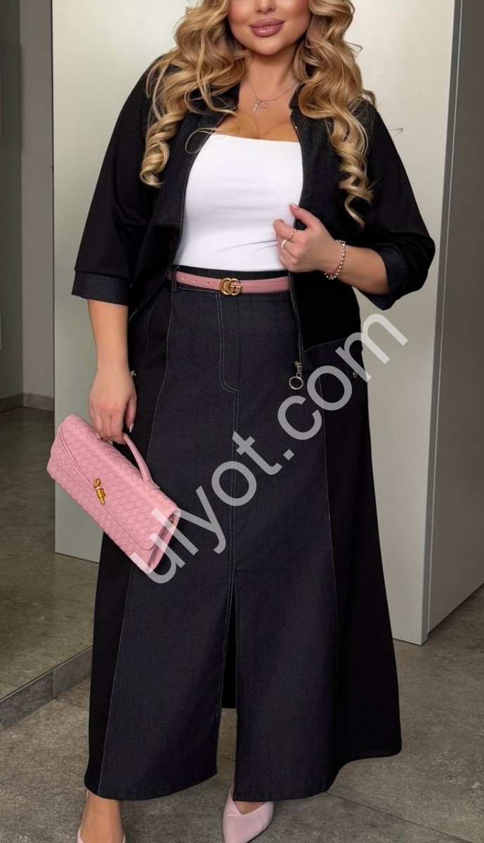 КОСТЮМ (48-58) ЧЕРНЫЙ 0359