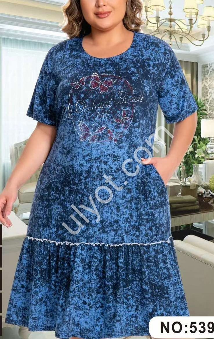 ПЛАТЬЕ (58-66) СИНИЙ 539