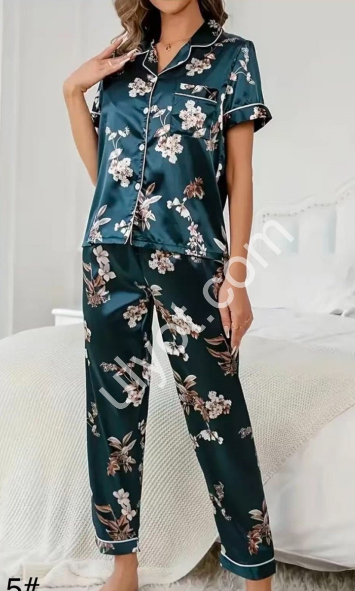 ПИЖАМА (M-3XL) ЗЕЛЕНЫЙ 70515