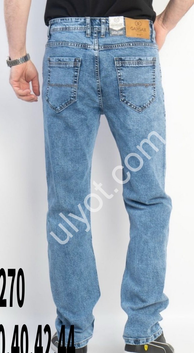 ДЖИНСЫ GAXGAX (34-44) СИНИЙ 1270