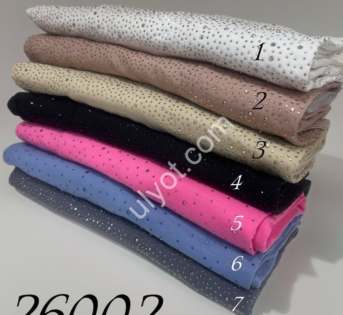 Фото 2 ФУТБОЛКА OVERSIZE (52-56) СТРАЗЫ МИКС 26002