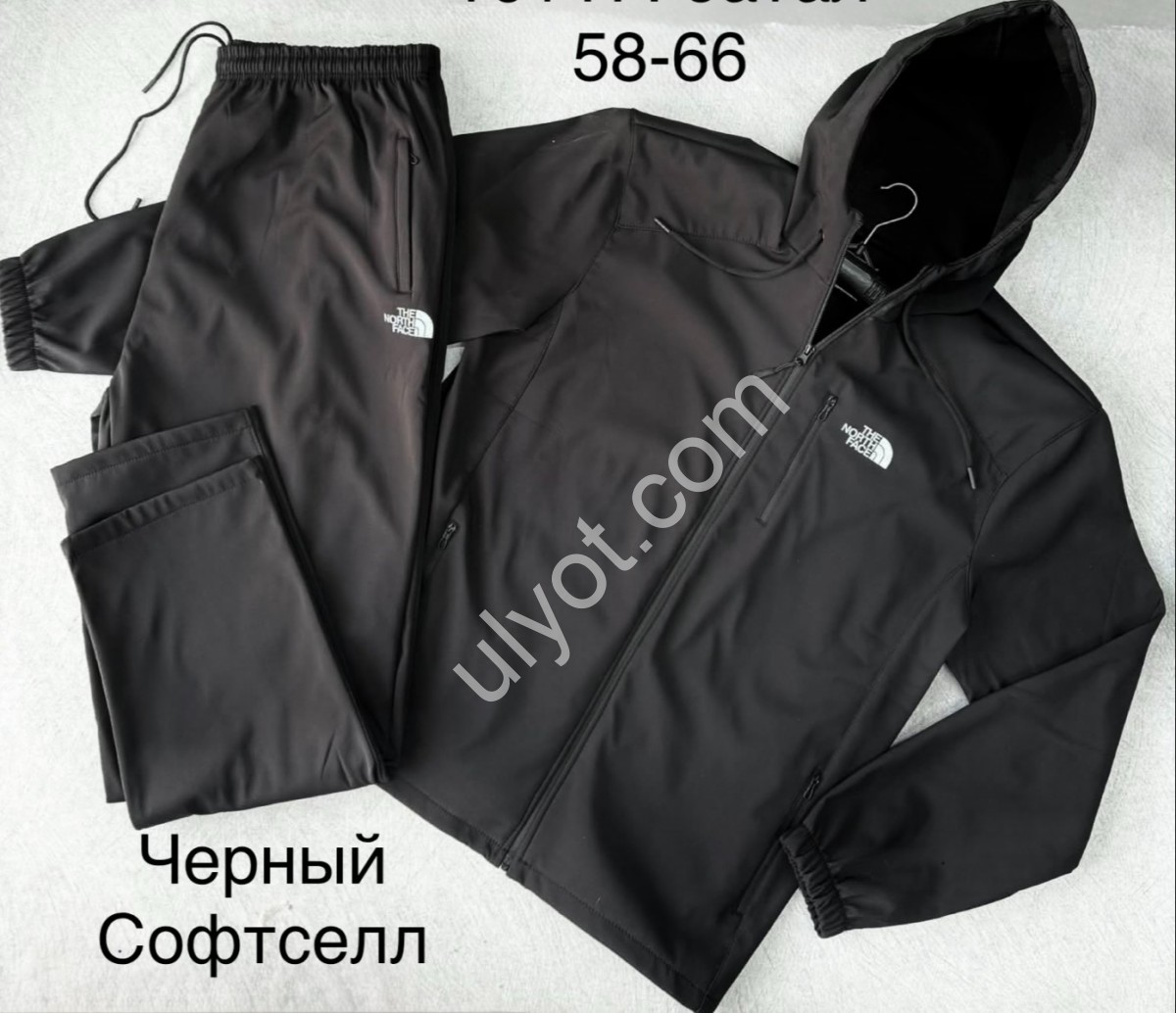 СПОРТ.КОСТЮМ T48 (58-66) РЕЗИНКА ЧЕРНЫЙ 16+17