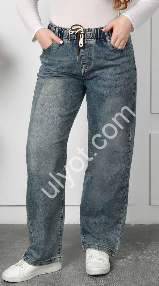 ДЖИНСЫ M.MIKI (30-36) СИНИЙ-ЗЕЛЕН 302