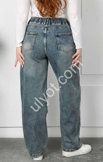 ДЖИНСЫ M.MIKI (30-36) СИНИЙ-ЗЕЛЕН 302