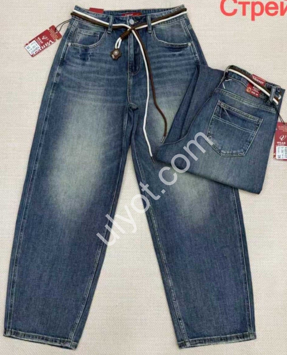 ДЖИНСЫ VANVER (28-33) СИНЕ-ЗЕЛЕН B299