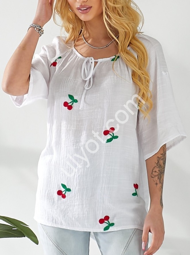 КОФТА JJF (L-3XL) ВИШНІ