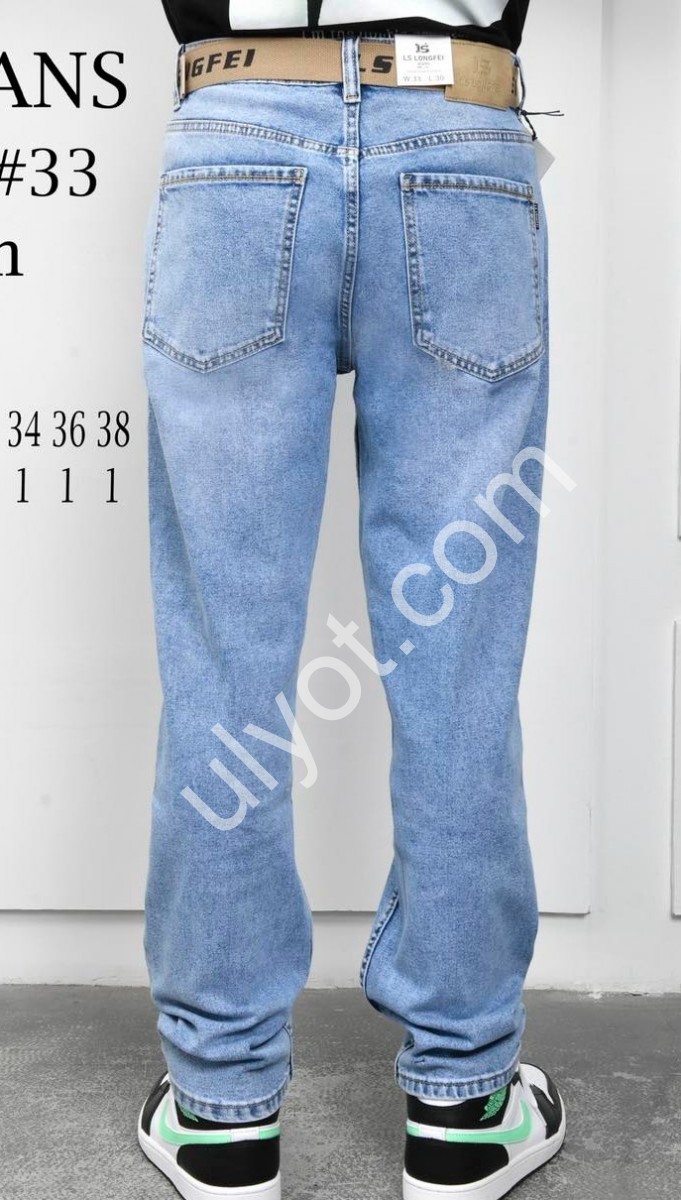 Фото 1 ДЖИНСЫ LS JEANS (29-38) ГОЛУБОЙ 964-4