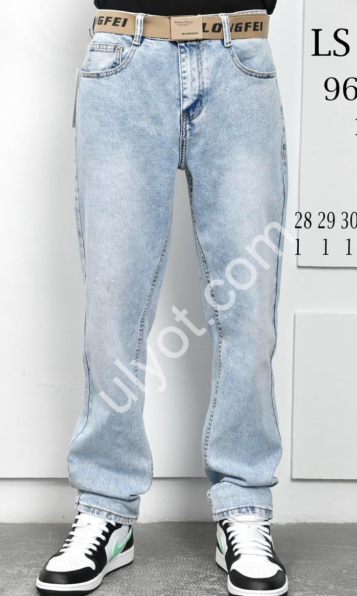 ДЖИНСЫ LS JEANS (28-36) ГОЛУБОЙ 963-7
