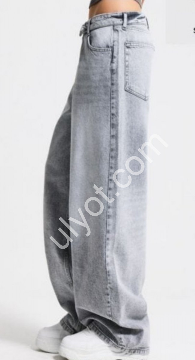 ДЖИНСИ IT'S BASIC (34-42) СІРИЙ 4545/4s6/12