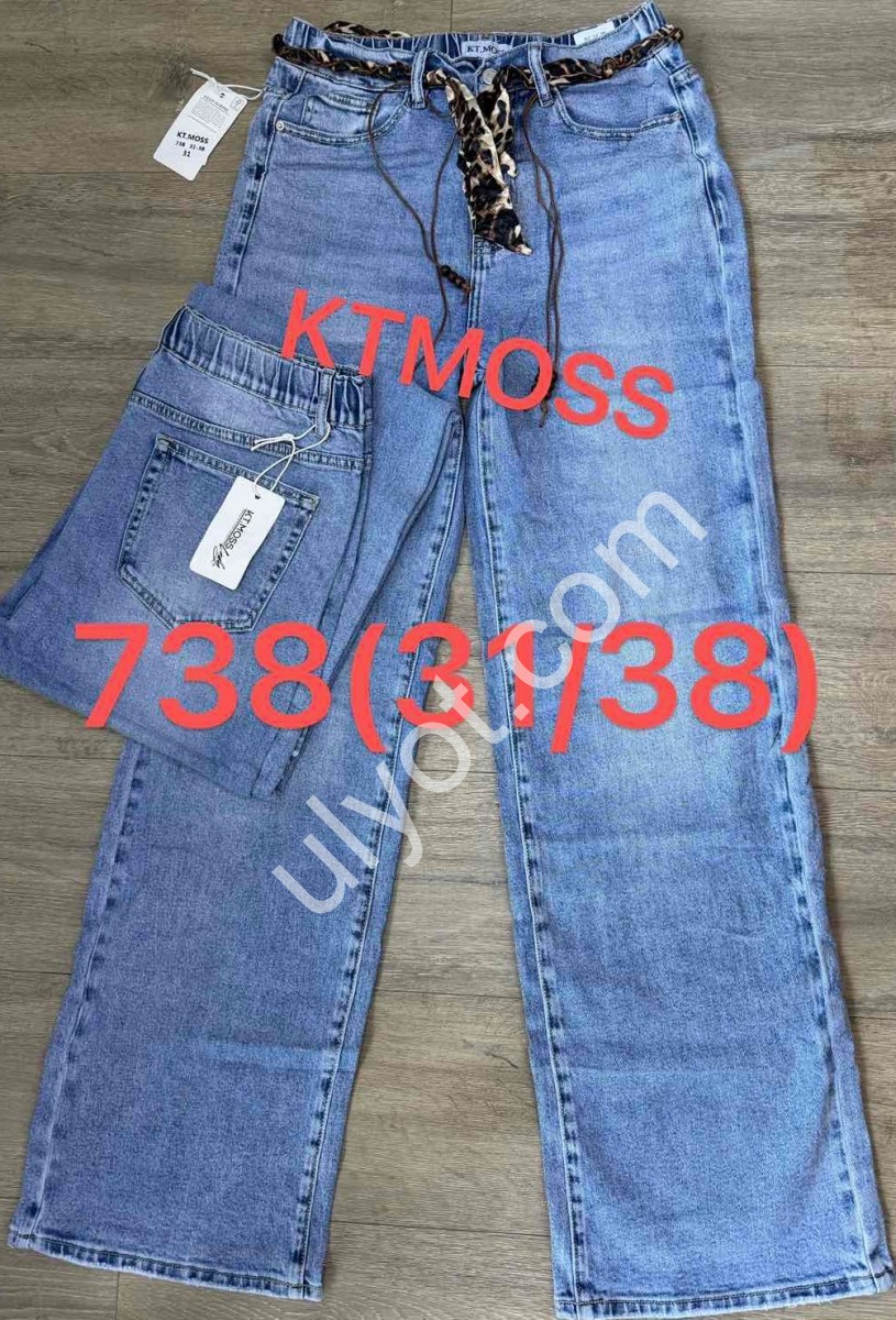 ДЖИНСИ KT.MOSS (31-38) БЛАКИТНИЙ 738