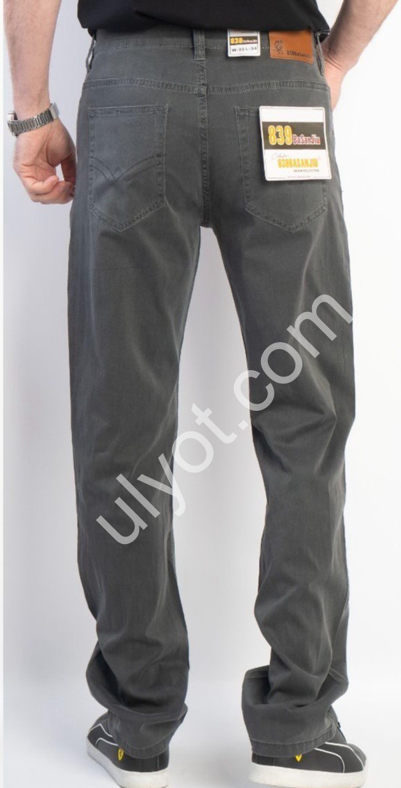 ДЖИНСИ BASANJIU (34-44) ГРАФІТ 028-11-12