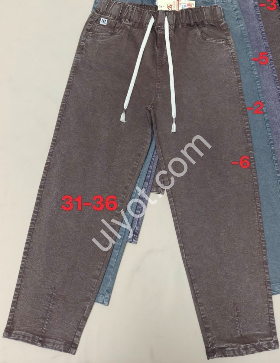 ДЖИНСЫ (31-36) КОРИЧНЕВЫЙ 1286-6