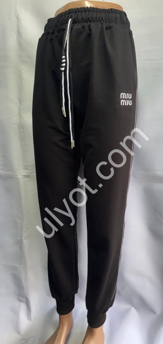 СПОРТ. ШТАНИ M40 (46-54) МАНЖЕТ ЧОРНИЙ