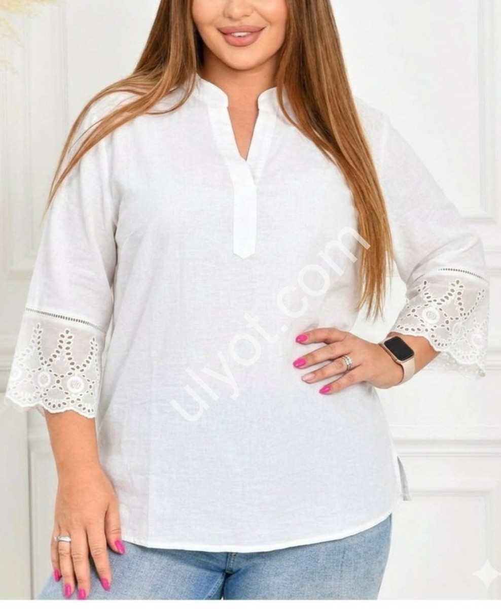 БЛУЗА (M - XL) МОККЛ 26106