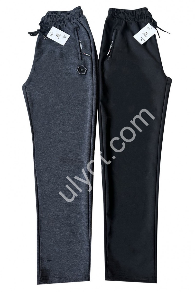 СПОРТ. ШТАНИ (XL-5XL) ПРЯМИЙ ЧОРНИЙ AL0114