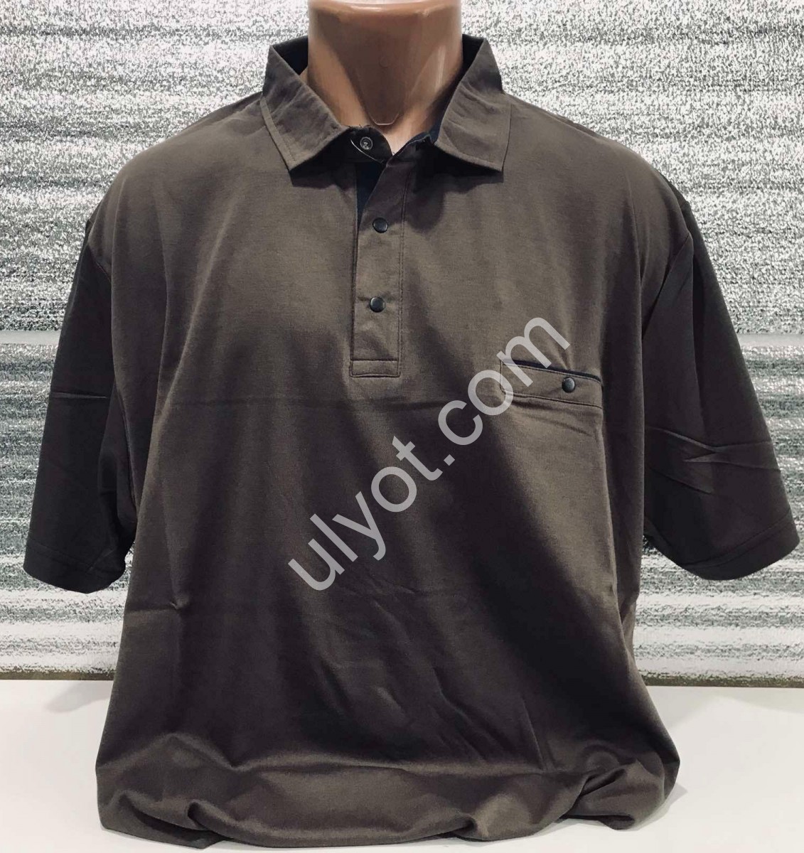 ФУТБОЛКА MADU (4XL-7XL) Т.КОРИЧНЕВИЙ 1537