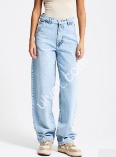 ДЖИНСЫ IT'S BASIC (34-40) ГОЛУБОЙ 3419/4s6/3
