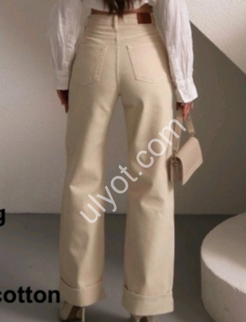 ДЖИНСЫ ZEO BASIC (34-42) БЕЖ 5298