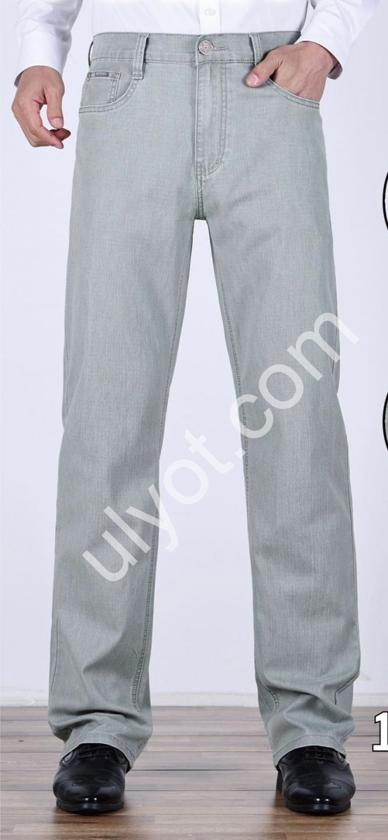 ДЖИНСЫ BASANJIU (32-40) СВ.СЕРЫЙ 024-36