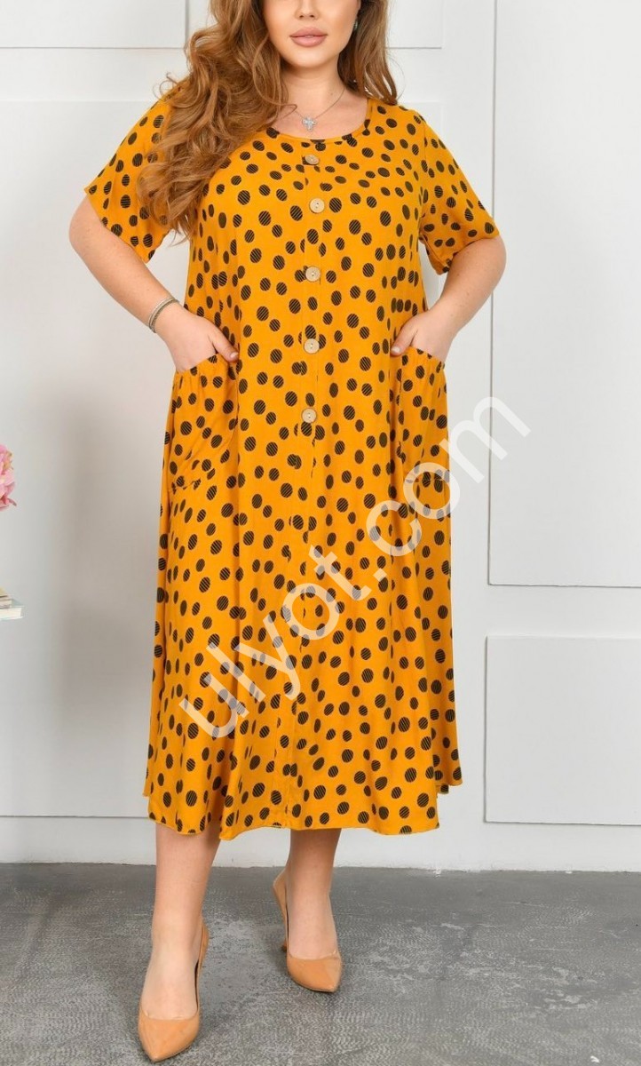 СУКНЯ (2XL-4XL) Помаранчевий A8-1