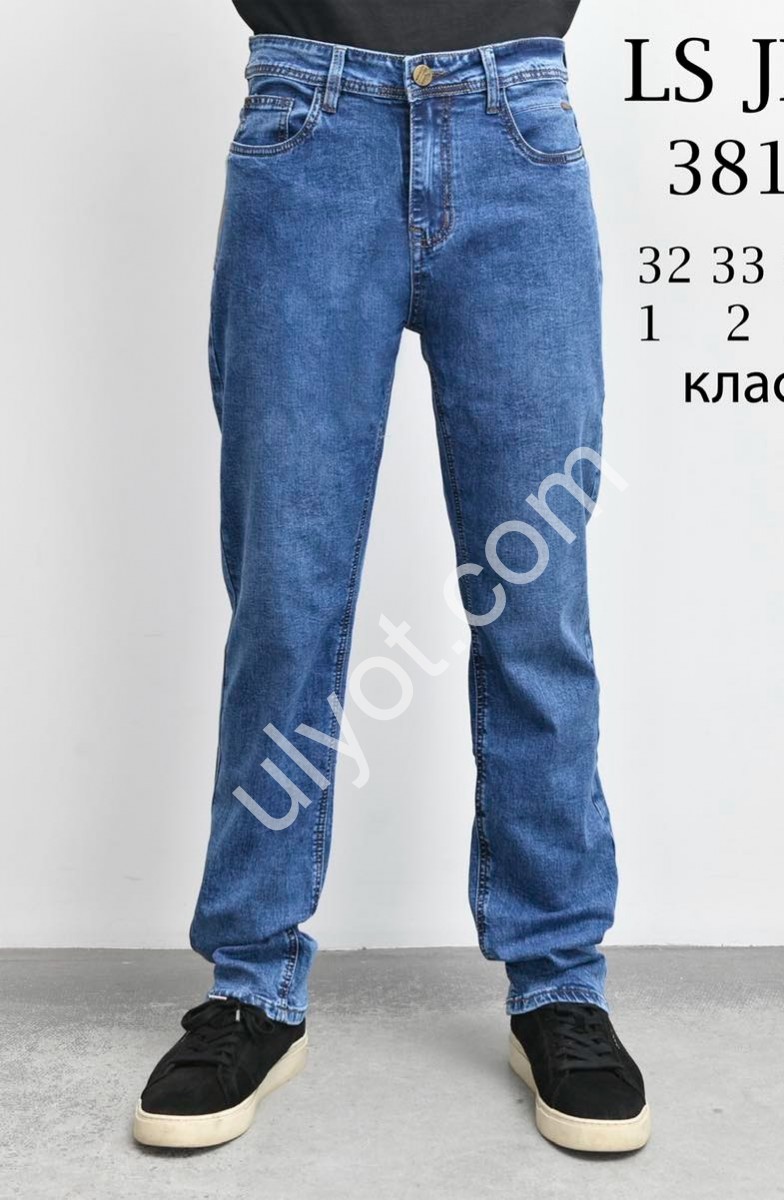 ДЖИНСИ LS JEANS (32-38) Т.СИНІЙ 381