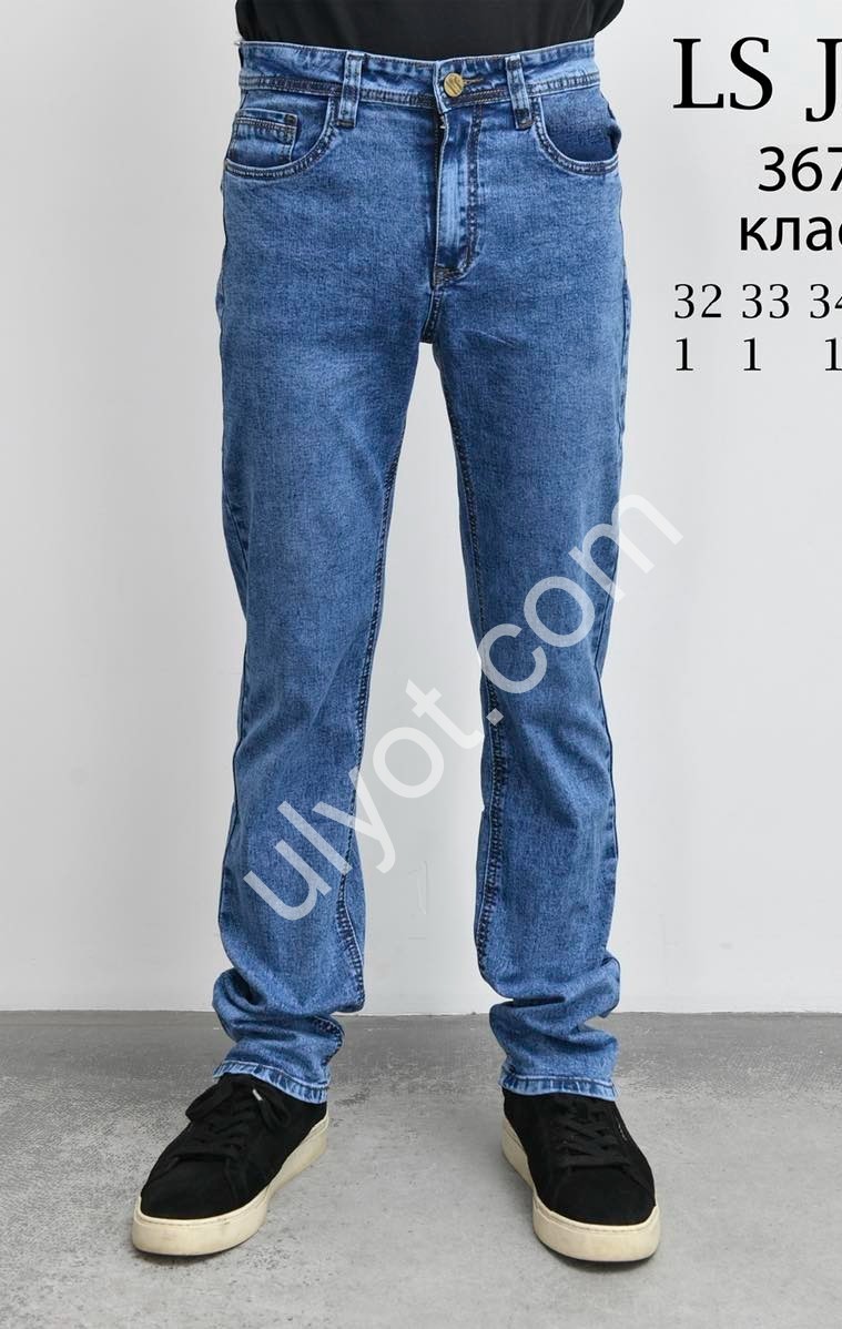 ДЖИНСИ LS JEANS (32-40) Т.СИНІЙ 367B