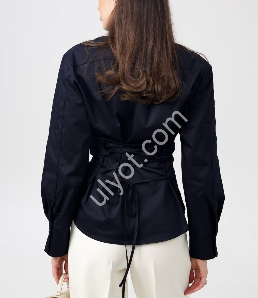 РУБАШКА (42-48) Т.СИНИЙ 589