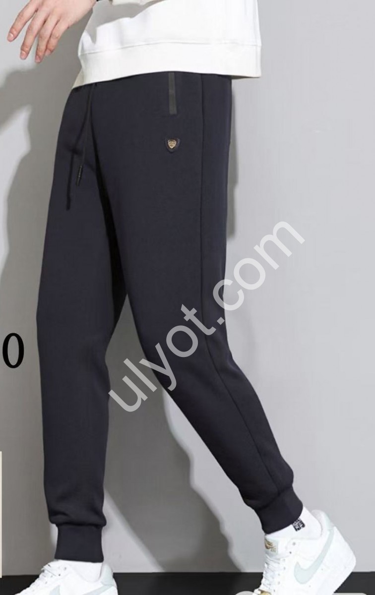 ШТАНЫ (М-3XL) МАНЖЕТ Т.СЕРЫЙ 2810