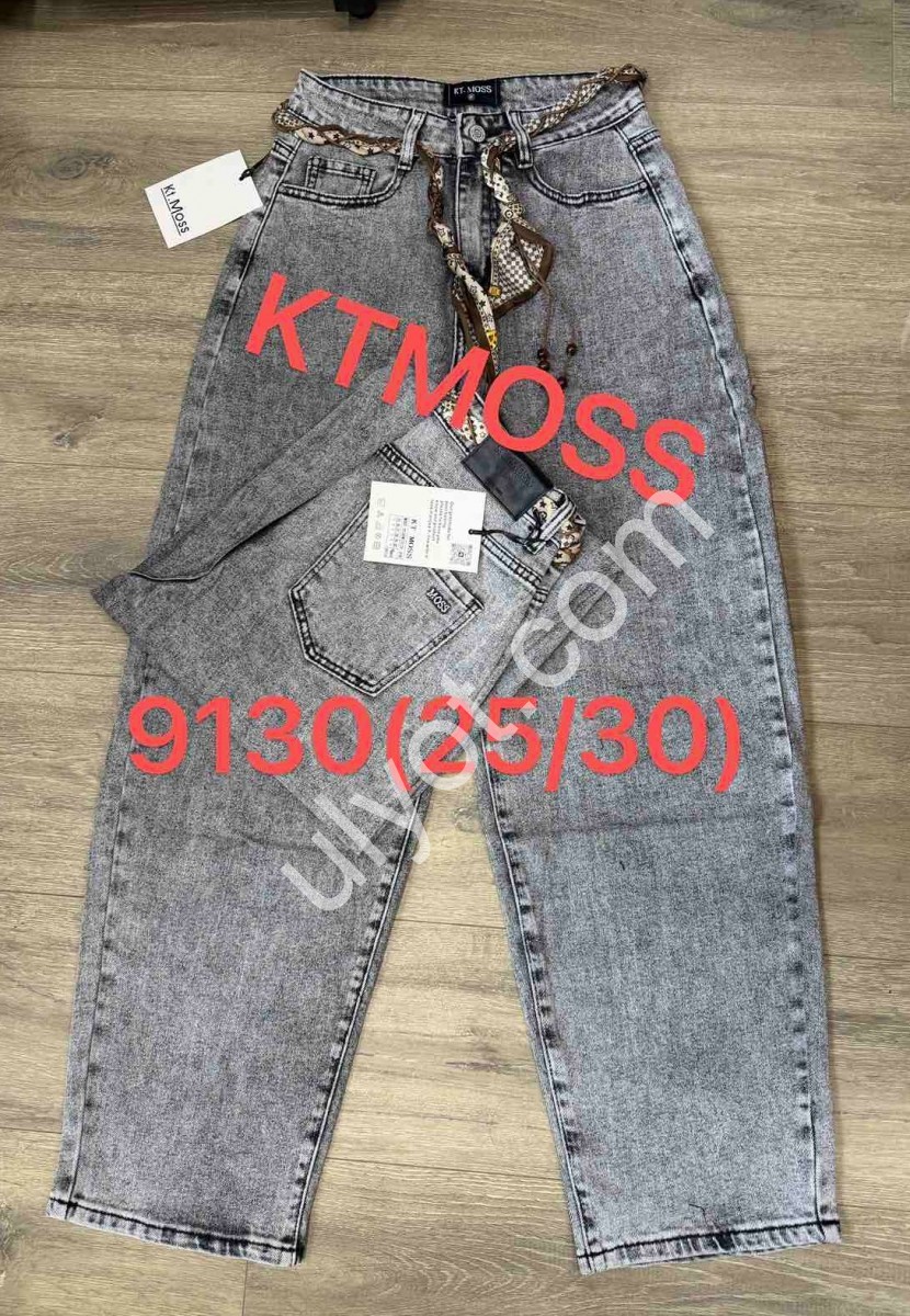ДЖИНСЫ KT.MOSS (25-30) СЕРЫЙ 9130