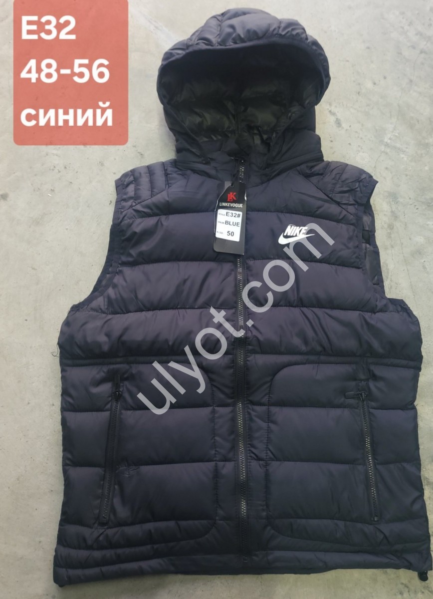 ЖИЛЕТКА N02 (48-56) Т.СИНИЙ E32