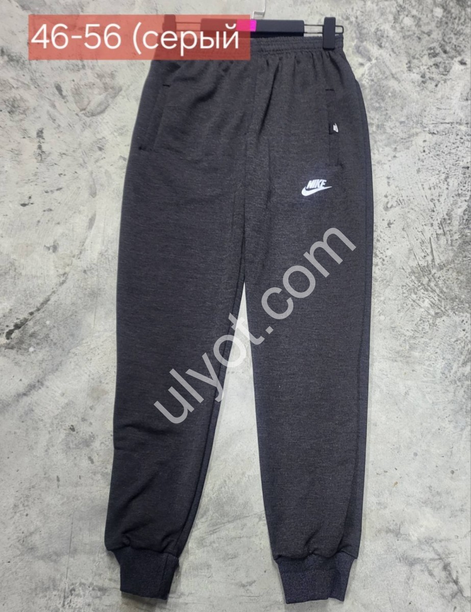 СПОРТ.ШТАНЫ N02 (46-52) МАНЖЕТ СЕРЫЙ 