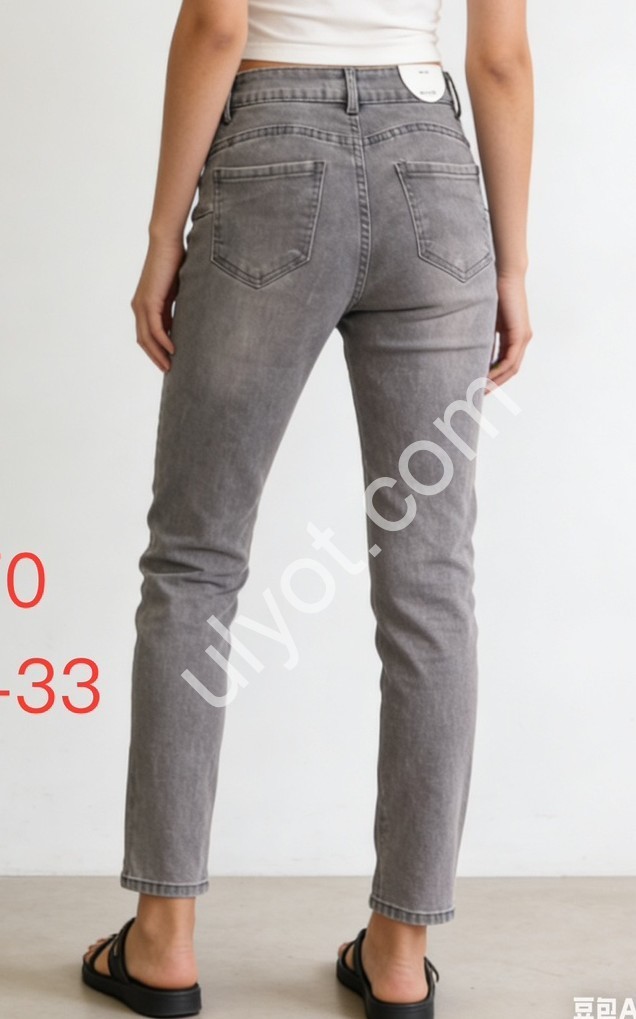 ДЖИНСЫ PRETTY BABY (28-33) ГРАФИТ 170