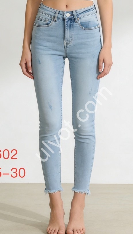 ДЖИНСИ DENIM NEW (25-30) БЛАКИТНИЙ 602