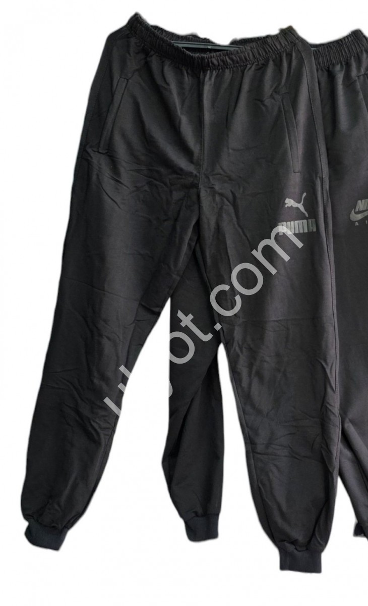 СПОРТ. ШТАНЫ P15 (46-54) МАНЖЕТ ЧЕРНЫЙ 