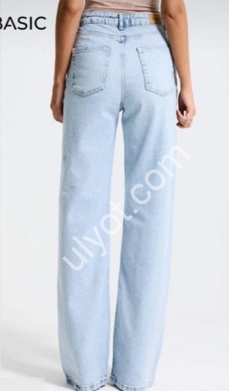ДЖИНСЫ IT'S BASIC (34-42) ГОЛУБОЙ 3421/4s6/3