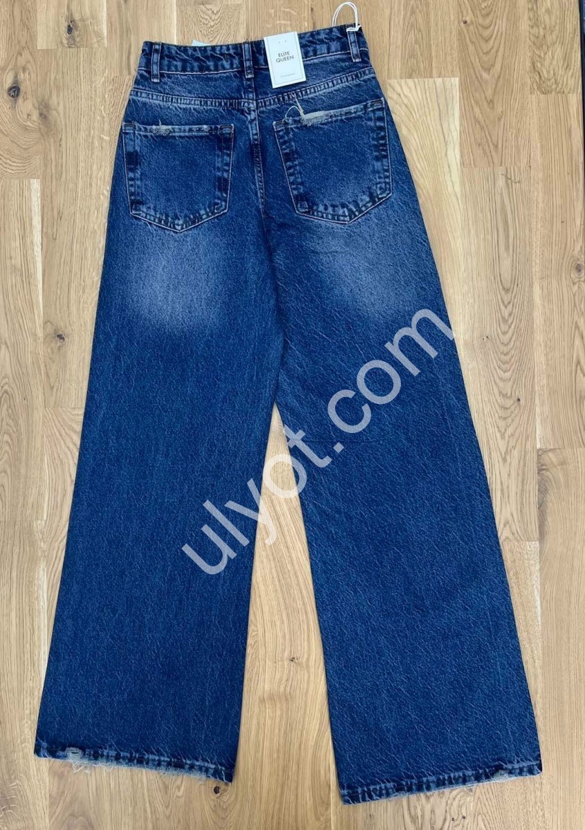 ДЖИНСЫ ELITE QUEEN (25-30) СТРАЗЫ Т.СИНИЙ 1312/T-1-237