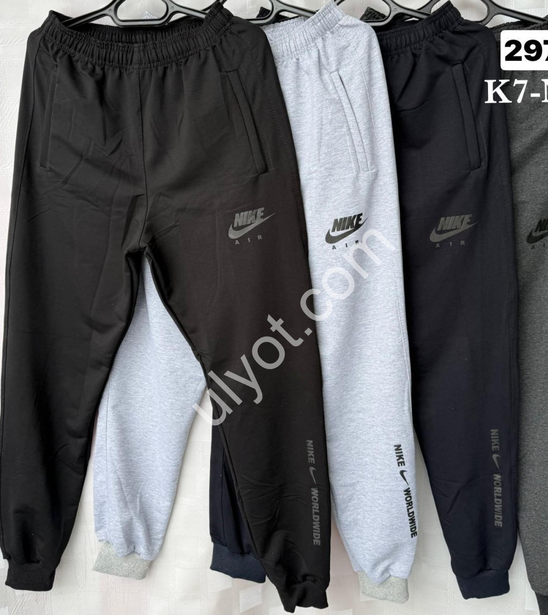 СПОРТ.ШТАНЫ N02 (46-54) МАНЖЕТ ЧЕРНЫЙ K7-NK