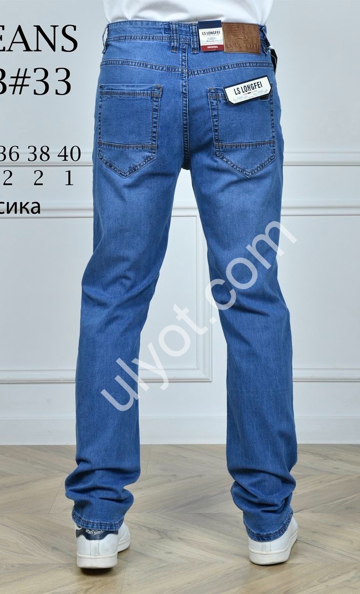 ДЖИНСЫ LS JEANS (32-40) СИНИЙ 807B