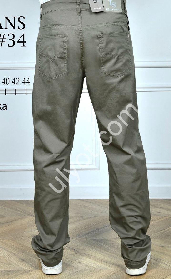 БРЮКИ LS JEANS (32-40) ХАКИ 6313B