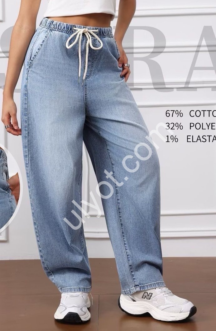 ДЖИНСЫ M.SARA (XS-XL) ГОЛУБОЙ 1501-4