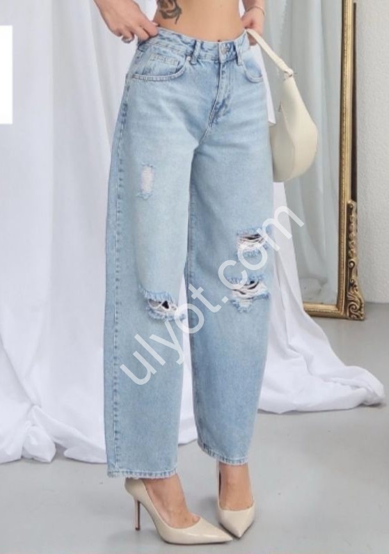 ДЖИНСЫ ZEO BASIC (34-42) ГОЛУБОЙ 5316